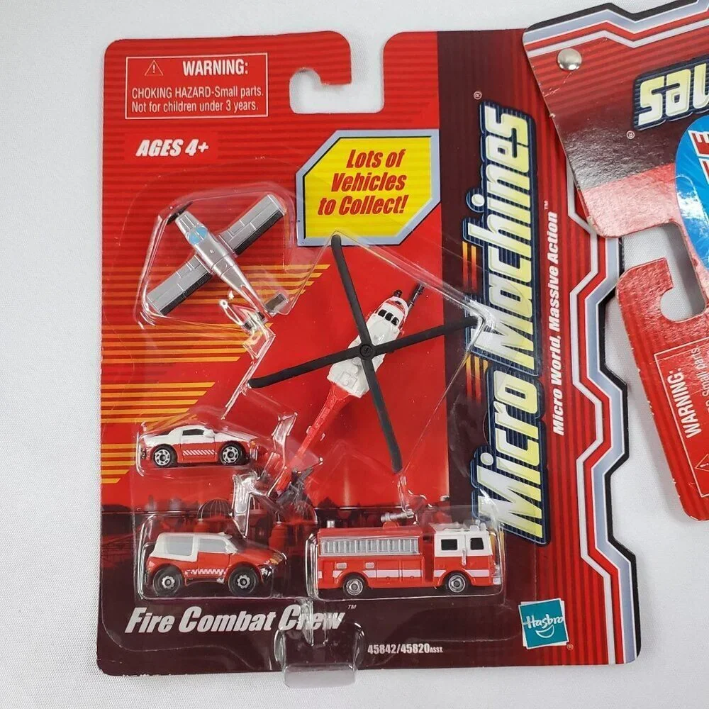 VTG Hasbro Micro Machines BOGO Pack Mission Unit Alpha Future Strike, Fire Crew